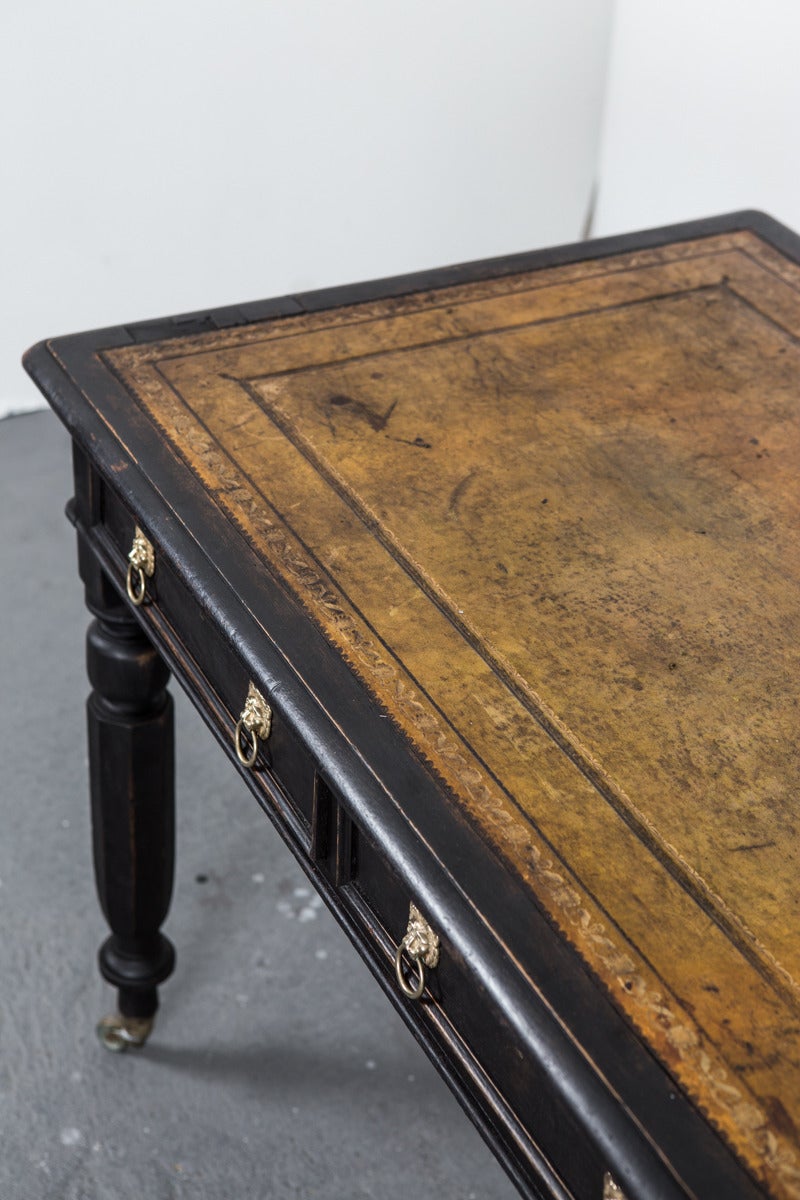 Black Painted Desk, Sweden 19th Century 3