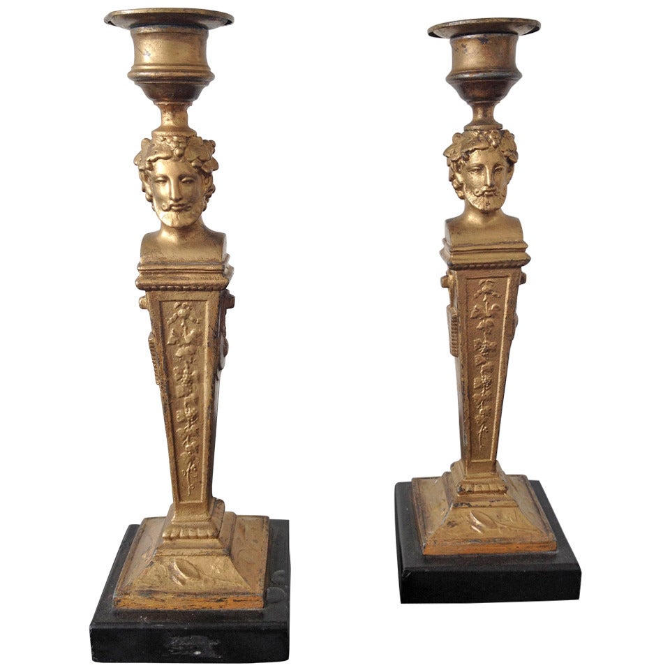 French Neoclassical Candlesticks