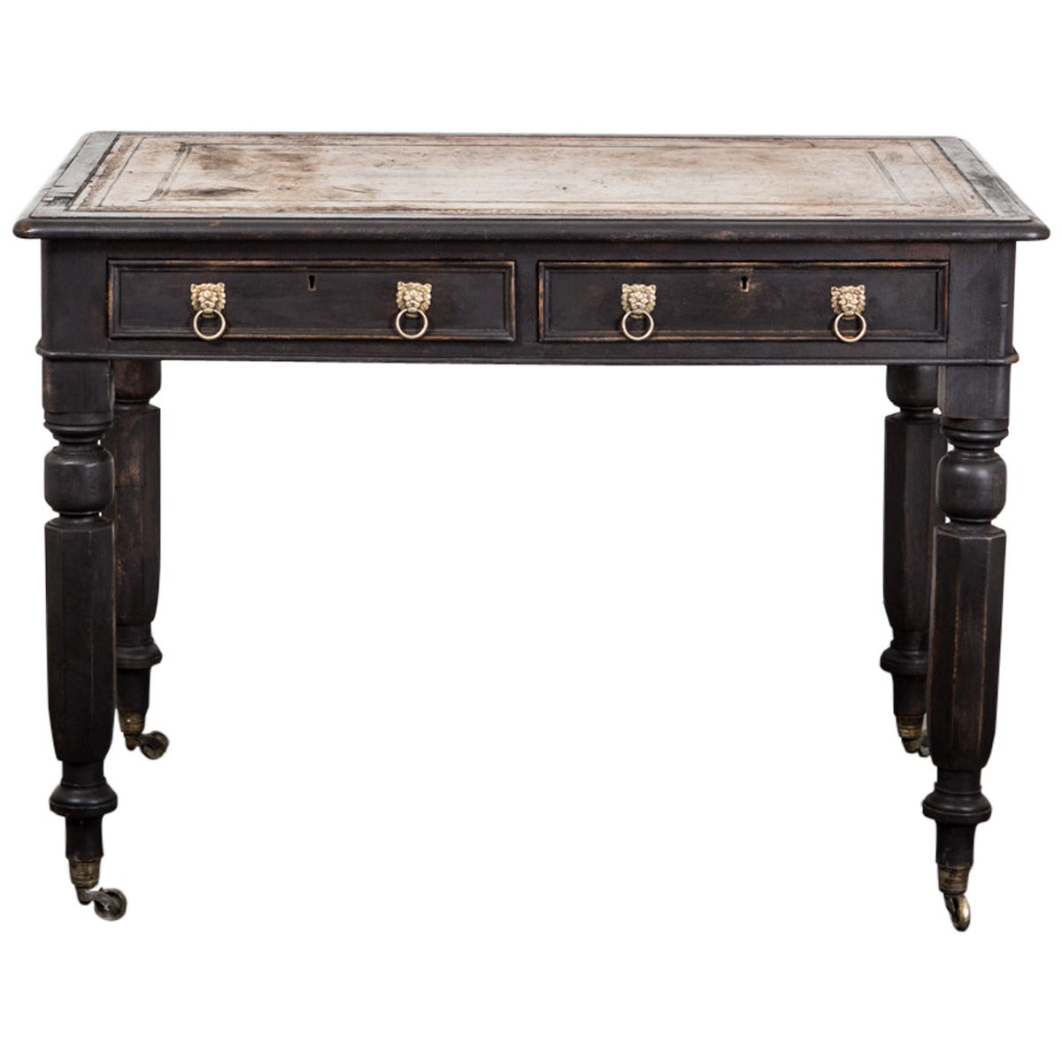Black Painted Desk, Sweden 19th Century For Sale at 1stDibs