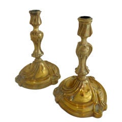 Antique A Pair of Rococo Candlesticks