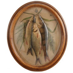 Paintings Oval Set of 5 Hunting 
