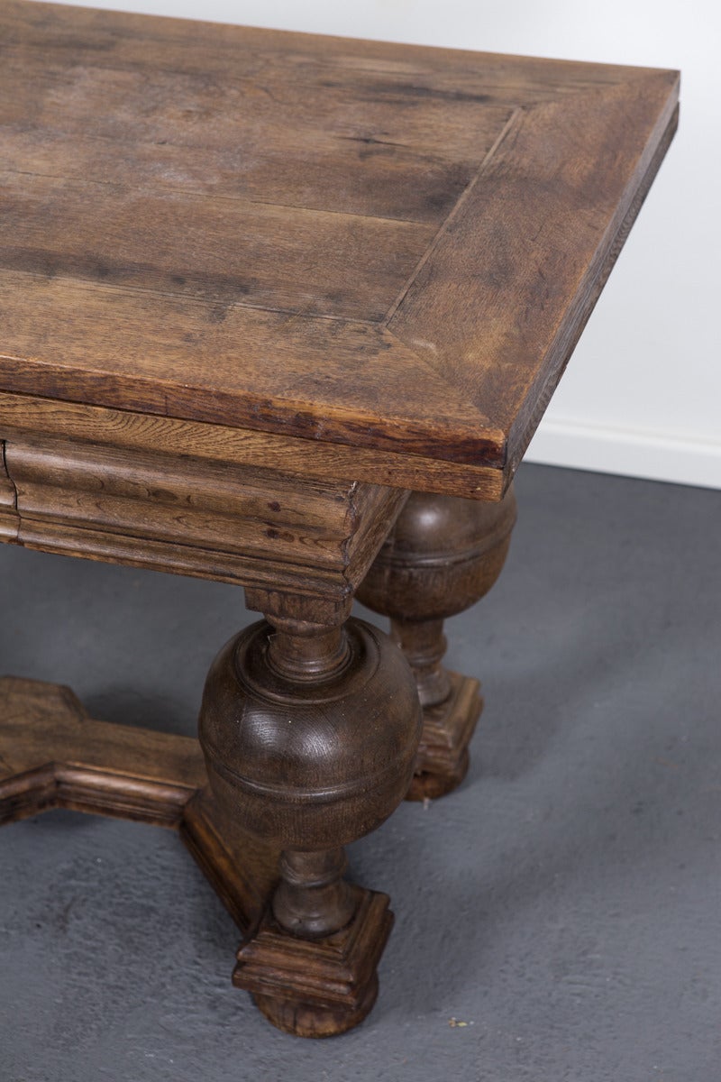 Oak Dining Table from the Baroque, Sweden