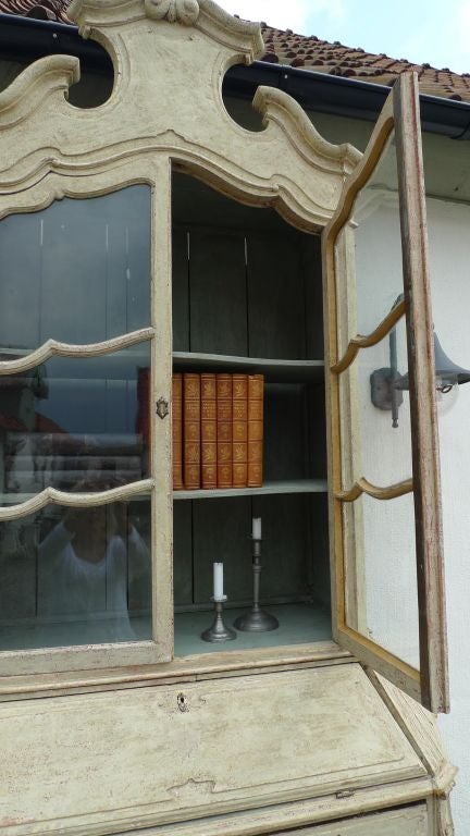 Italian Venetian Secretary Bookcase