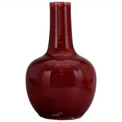 Chinese Oxblood Colored Vase