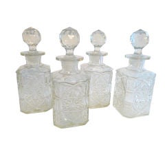Set of 4 Glass Carafes France 12
