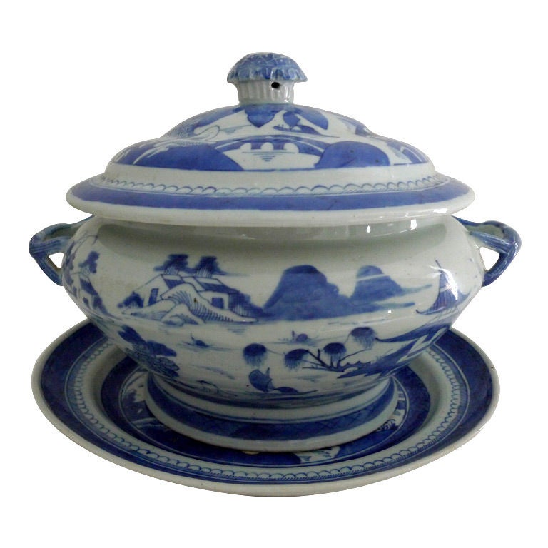 Blue and White Tureen