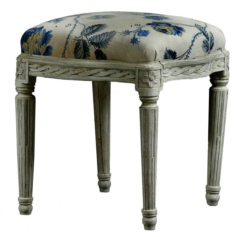 Stool Swedish Gustavian, 19th Century, Sweden