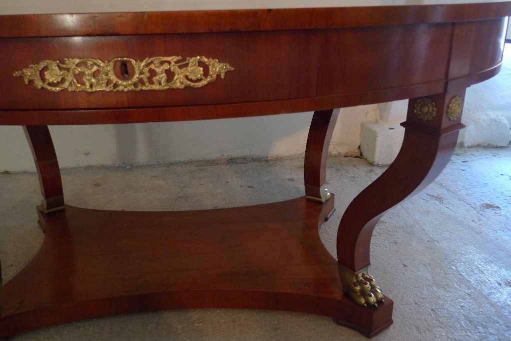 Swedish Oval Library Table