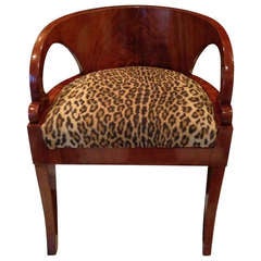 Empire Desk Chair in Mahogany