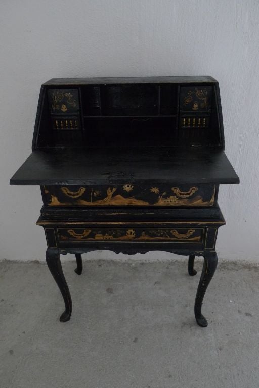 Chinese Black Lacquer Secretary At 1stdibs Chinese Black Lacquer Secretary At 1stdibs