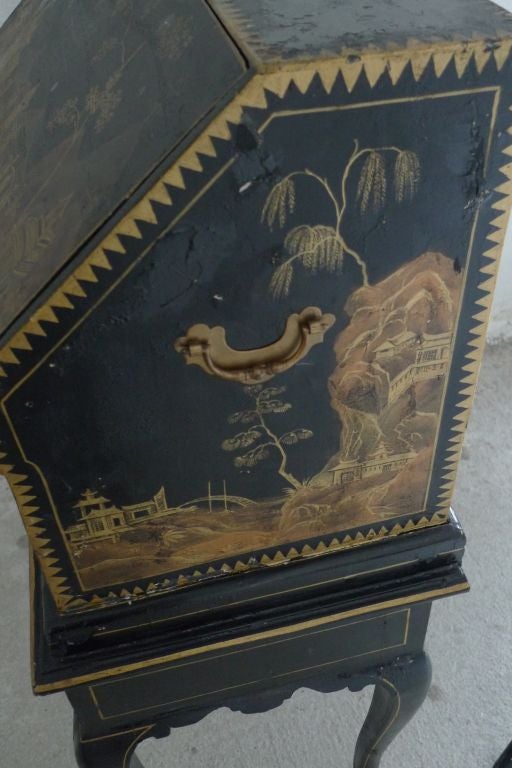 chinese black lacquer desk