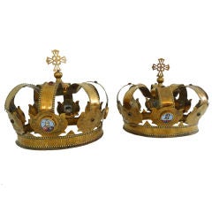 A Pair of Russian Wedding Crowns
