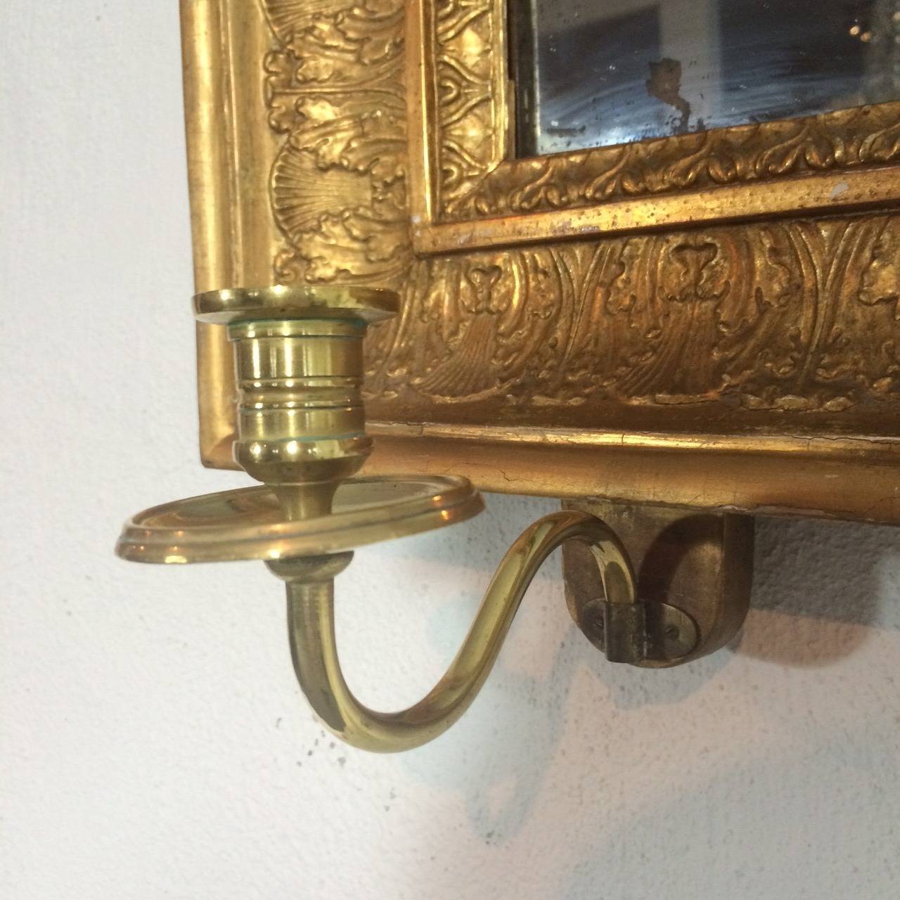 Swedish Neoclassical Mirrored Wall Sconces 3