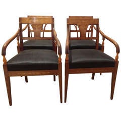 Set of 4 Danish Empire Chairs