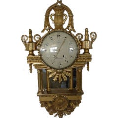 Antique Gustavian Wall Clock