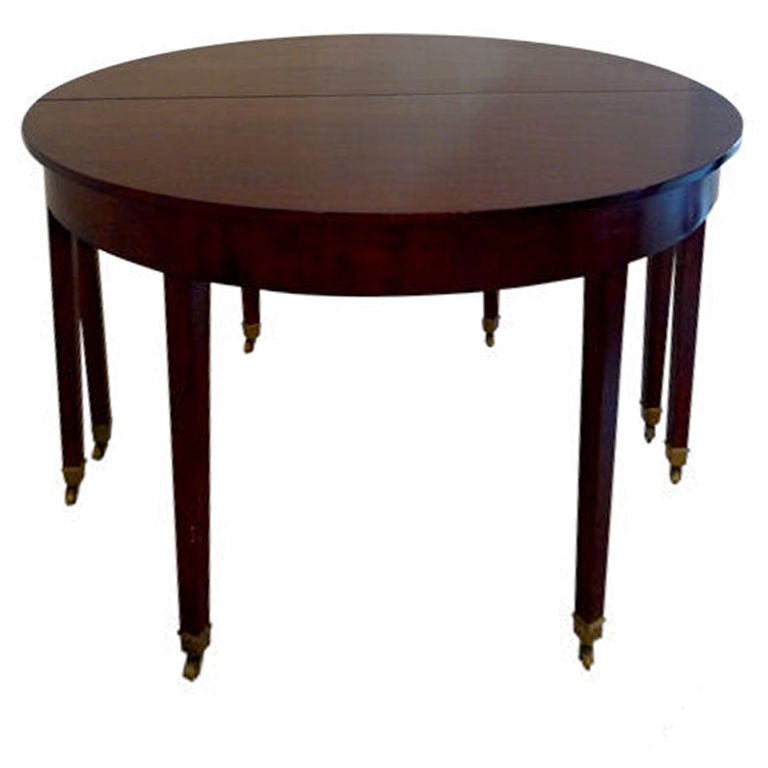 A Swedish Gustavian Dining Table In Mahogany At 1stdibs