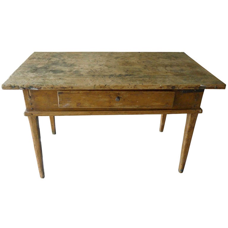 Rustic Swedish Side Table