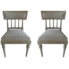Pair of Gustavian Side Chairs 5