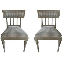 Pair of Gustavian Side Chairs