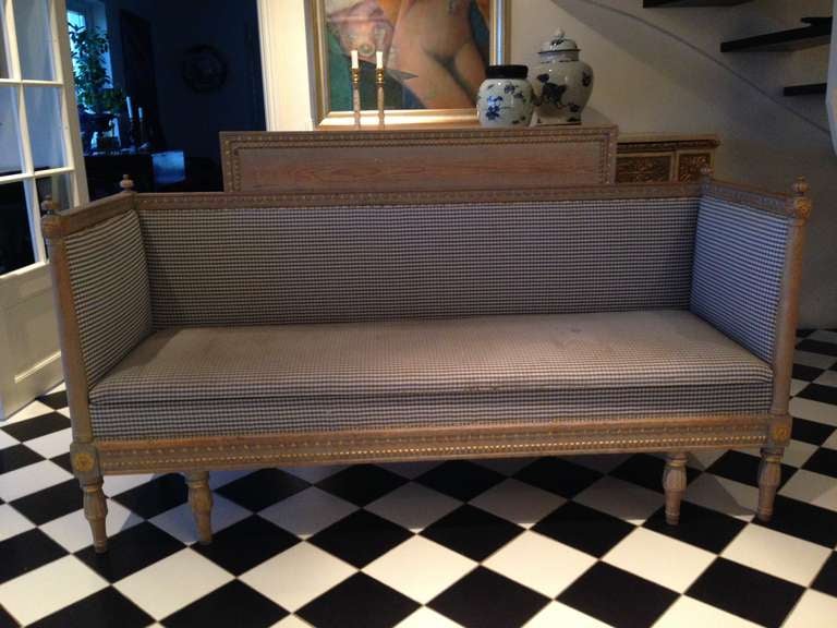 An Exquisite Gustavian Sofa-Bench