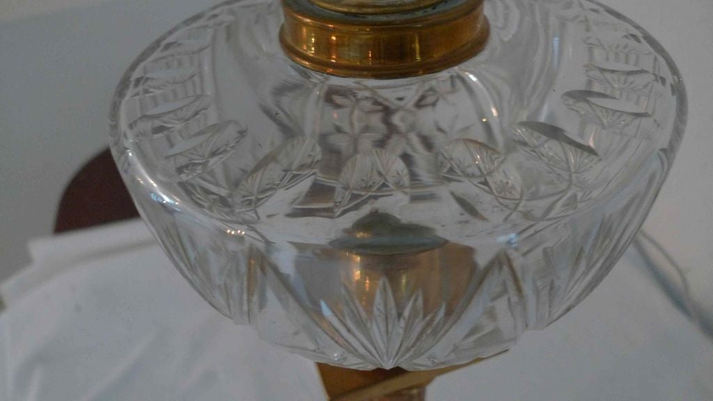 19th Century Swedish Tall Paraffin Lamp