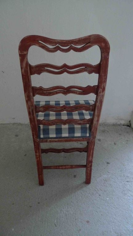 A Set of 3 Swedish Ladderback Side Chairs In Good Condition In New York, NY