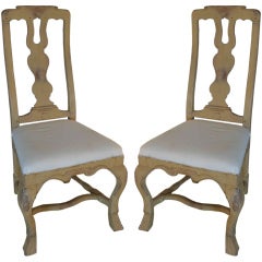 Pair of Baroque Side Chairs 9