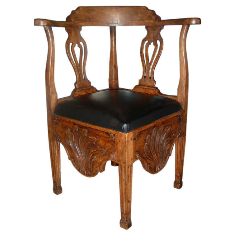A Norwegian Corner Chair For Sale at 1stDibs