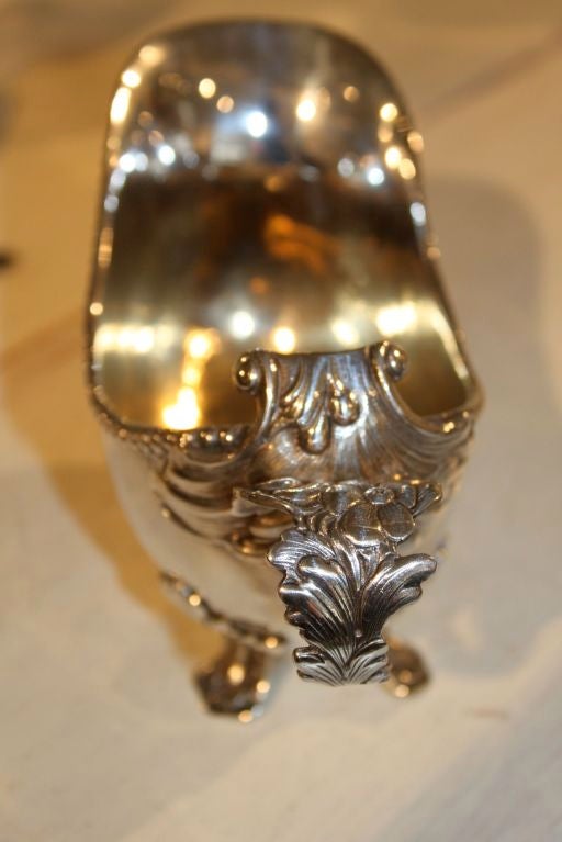 Swedish Rococo SIlver Saucer In Good Condition For Sale In New York, NY