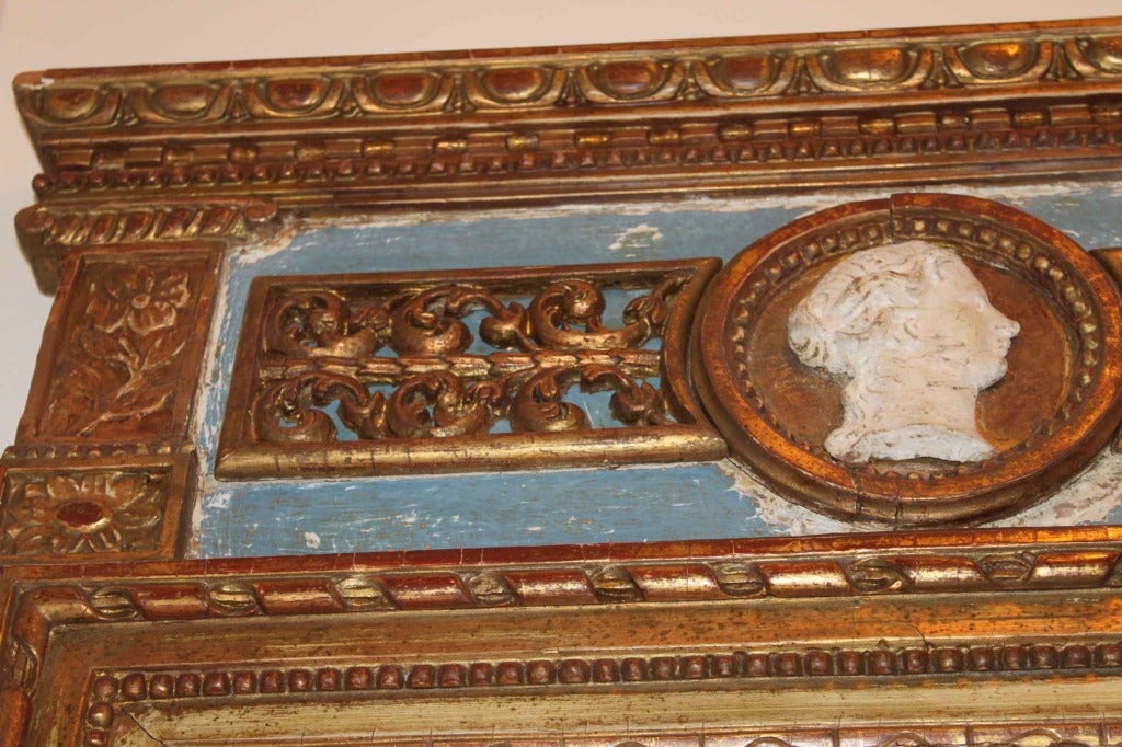 A Gustavian Gilt Wood Mirror In Good Condition In New York, NY