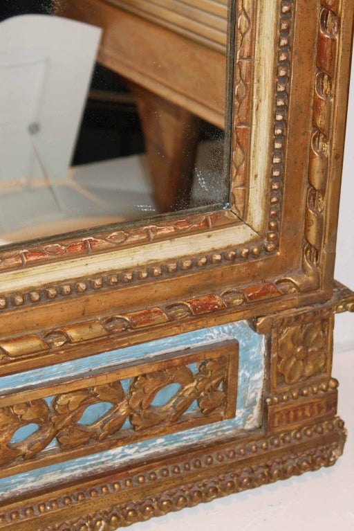 Giltwood A Gustavian Gilt Wood Mirror