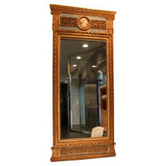 A Gustavian Gilt Wood Mirror
