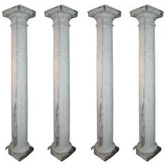 A set of 4 tall Swedish Manor House Columns