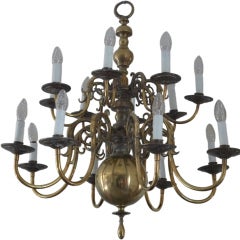 Used A Large bronze Chandelier