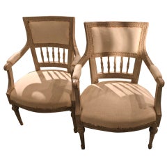 A Pair of Swedish Gustavian Armchairs 3