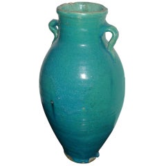Turquoise Glazed Urn