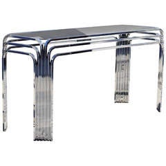 Milo Baughman Chrome Console