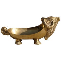 Unique Brass Oxen Bowl