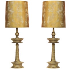 Spectacular Pair of James Mont Lamps 3