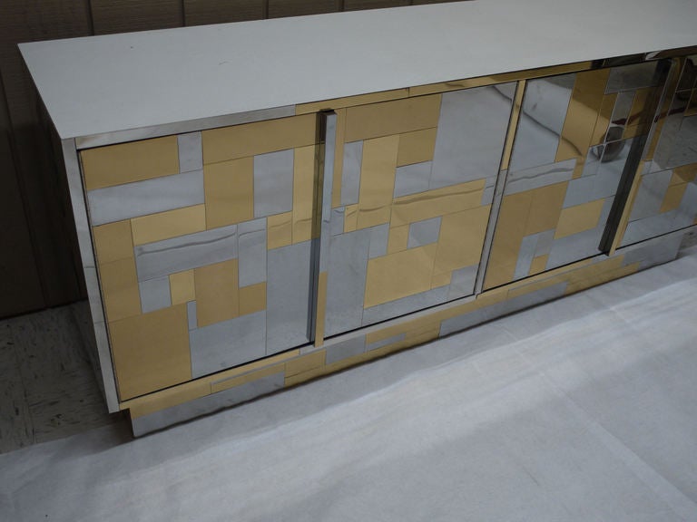 Late 20th Century Paul Evans Cityscape Credenza for Directional