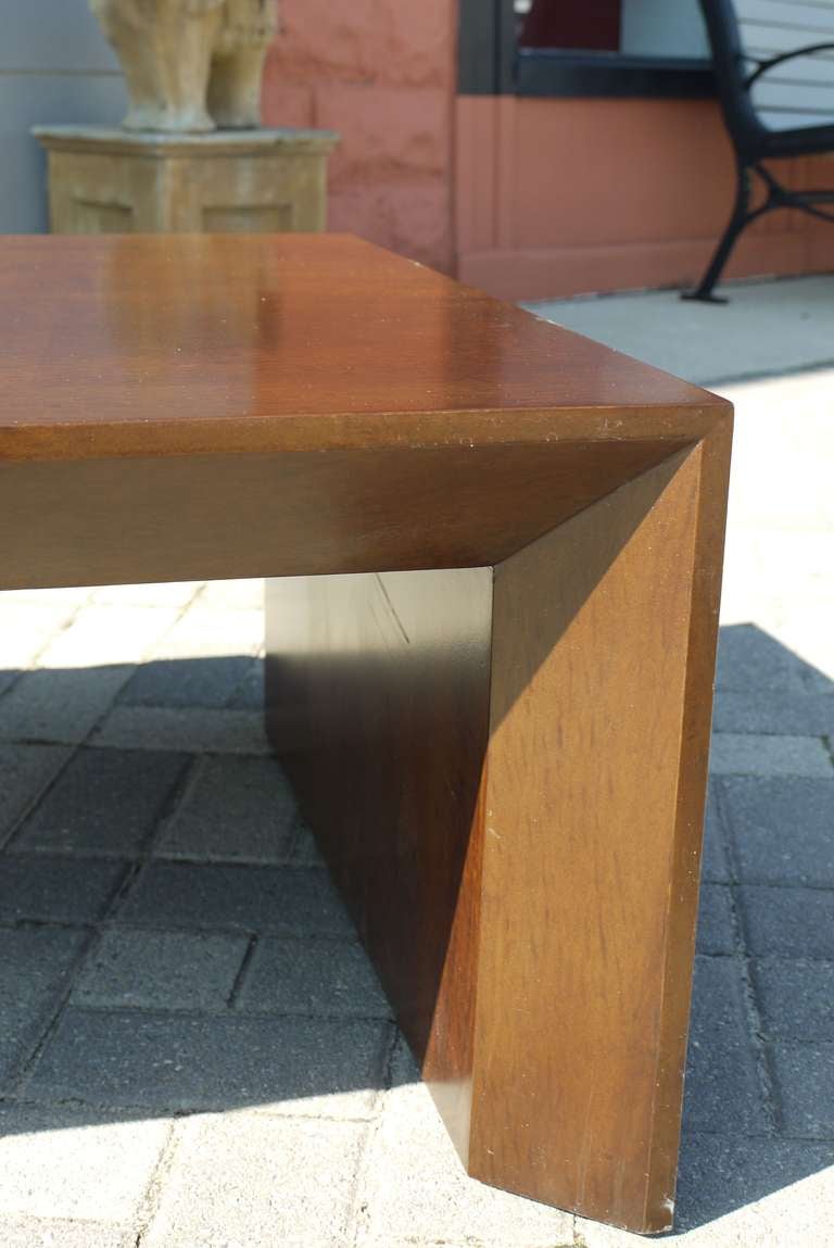 Sleek Brazilian Modern Coffee Table In Excellent Condition In Kilmarnock, VA