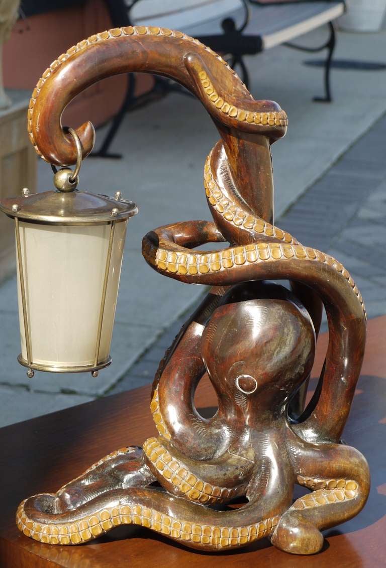 Mid-Century Modern Octopus Lamp by Aldo Tura