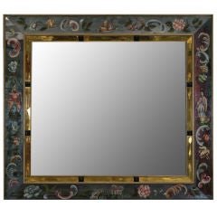 Overscale Eglomise Framed Mirror by the Marchand Company