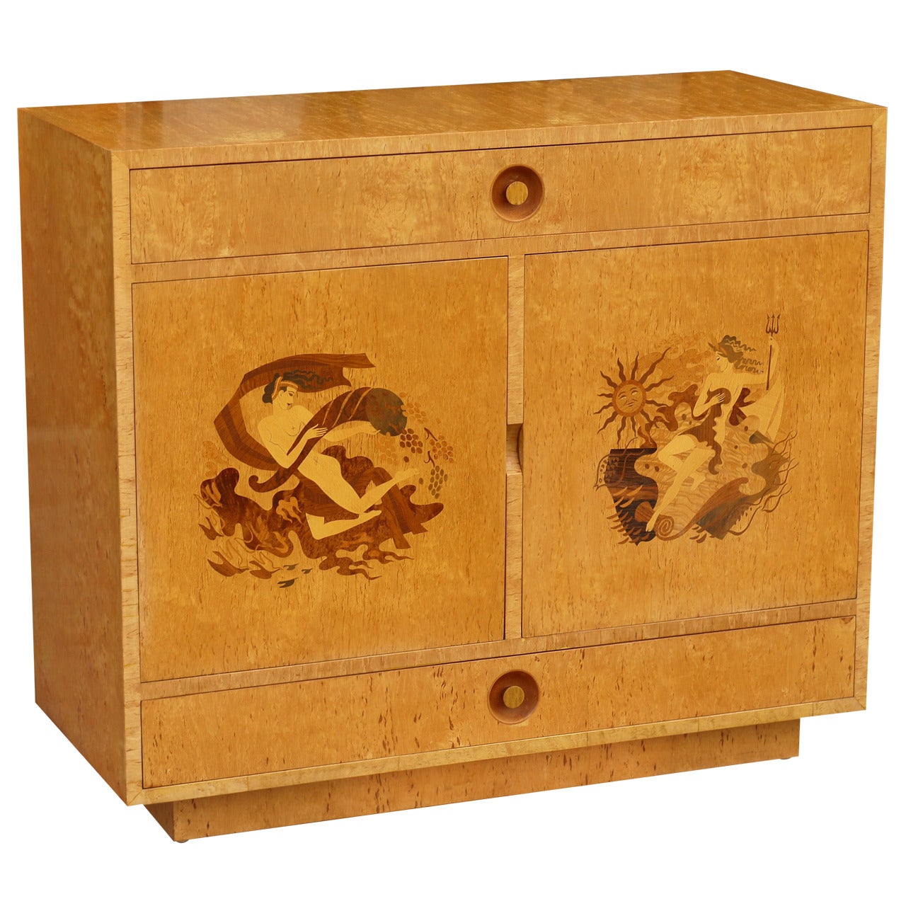 Stunning Marquetry Cabinet by Andrew Szoeke