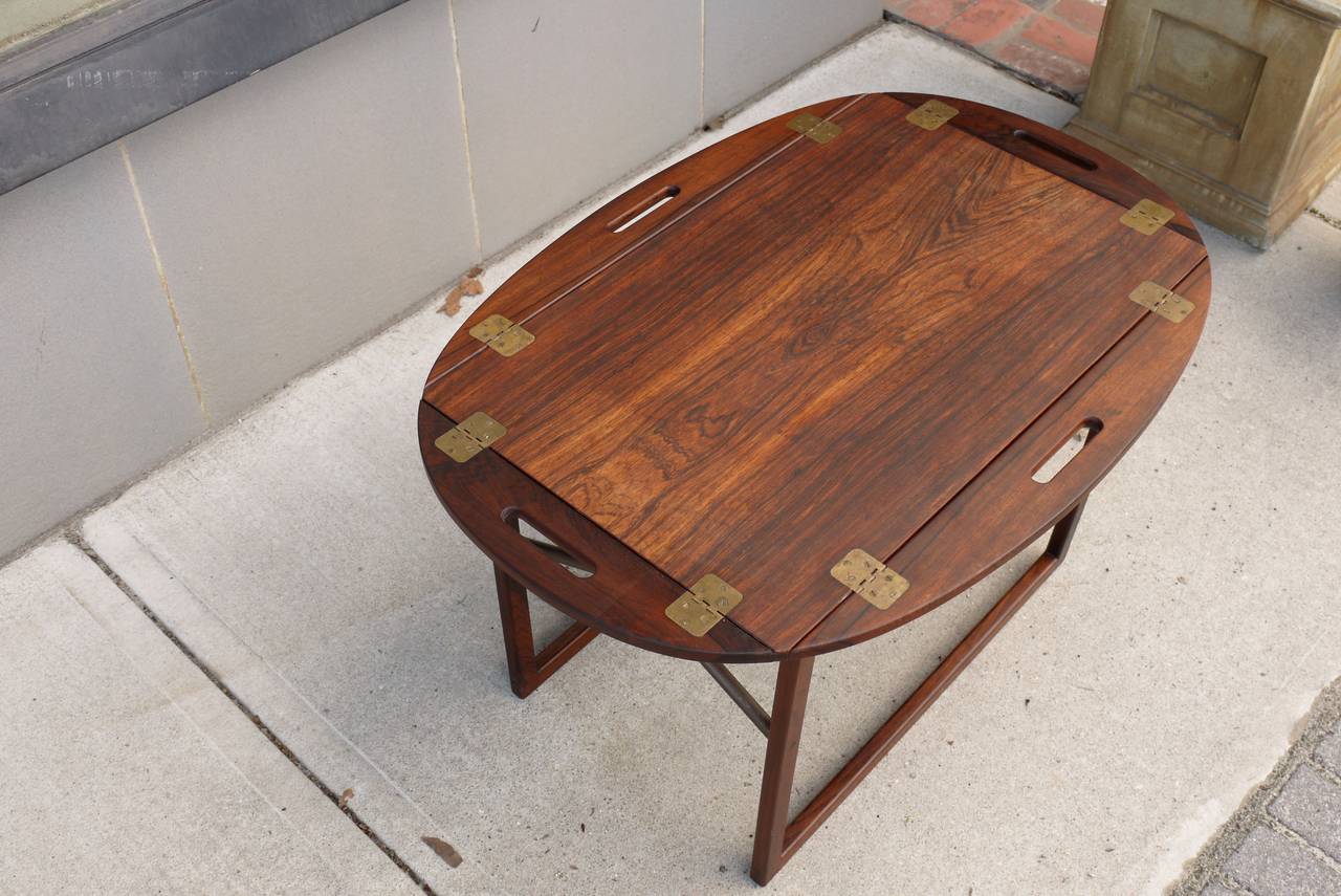 Svend Langkilde Tray Table in Rosewood by Illums Bolighus in Denmark In Good Condition For Sale In Kilmarnock, VA