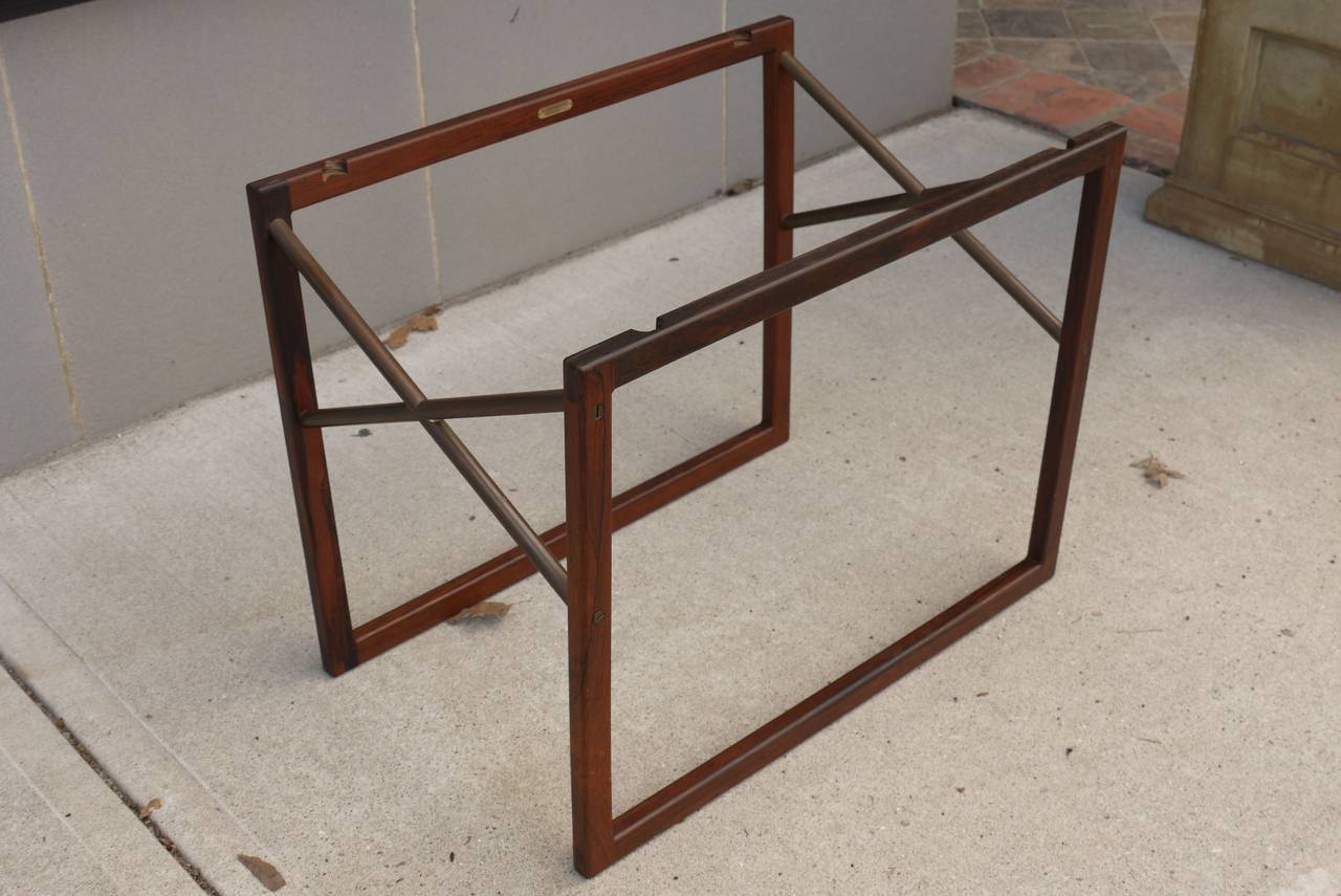 Mid-20th Century Svend Langkilde Tray Table in Rosewood by Illums Bolighus in Denmark For Sale