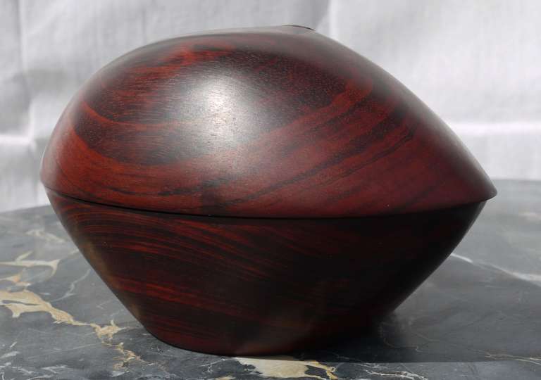 Mid-20th Century Don Shoemaker Hinged Cocobolo Box