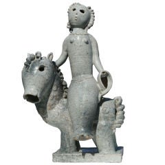Early Modernist Italian Majolica Figurine