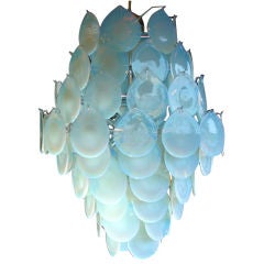 Early Vistosi Opalescent Glass Chandelier
