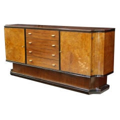 French Burl and Rosewood Sideboard